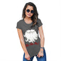 Womens Funny Sarcasm T Shirt Ho-Ho-Ho Beard Women's T-Shirt Medium Dark Grey