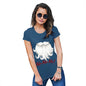 Funny T Shirts For Mum Ho-Ho-Ho Beard Women's T-Shirt Large Royal Blue