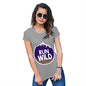 Funny T-Shirts For Women Sarcasm Run Wild Women's T-Shirt Small Light Grey