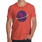 Funny T-Shirts For Men Sarcasm Space Planet Men's T-Shirt Large Orange