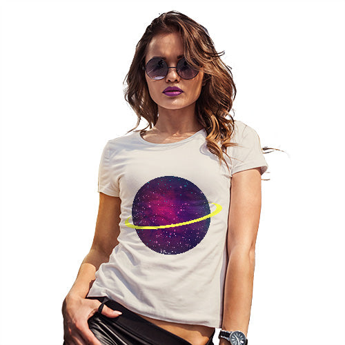 Womens T-Shirt Funny Geek Nerd Hilarious Joke Space Planet Women's T-Shirt Medium Natural