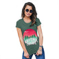 Novelty Tshirts Women Wilderness Explorer Women's T-Shirt Small Bottle Green