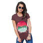 Womens Novelty T Shirt Christmas Wilderness Explorer Women's T-Shirt Large Burgundy