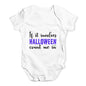 If It Involves Halloween Count Me In Baby Unisex Baby Grow Bodysuit