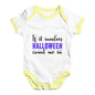 If It Involves Halloween Count Me In Baby Unisex Baby Grow Bodysuit