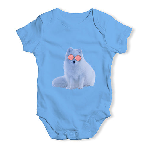 Snow Fox Glasses Baby Unisex Baby Grow Bodysuit