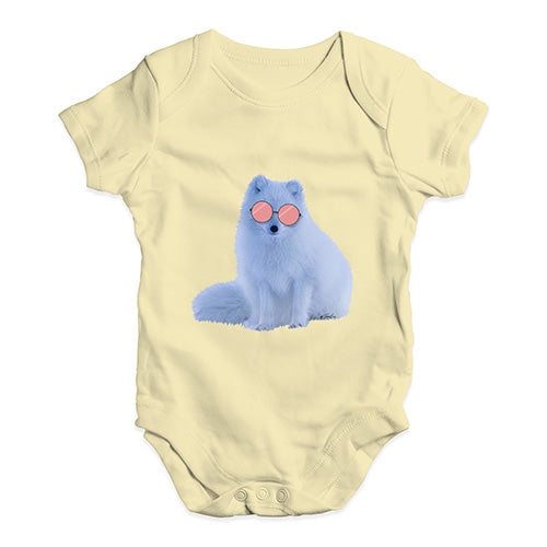 Snow Fox Glasses Baby Unisex Baby Grow Bodysuit