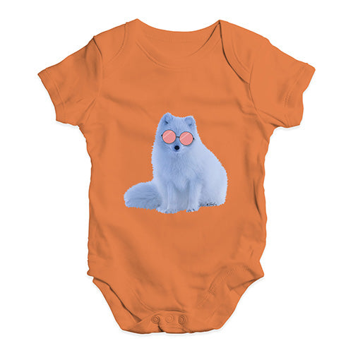 Snow Fox Glasses Baby Unisex Baby Grow Bodysuit