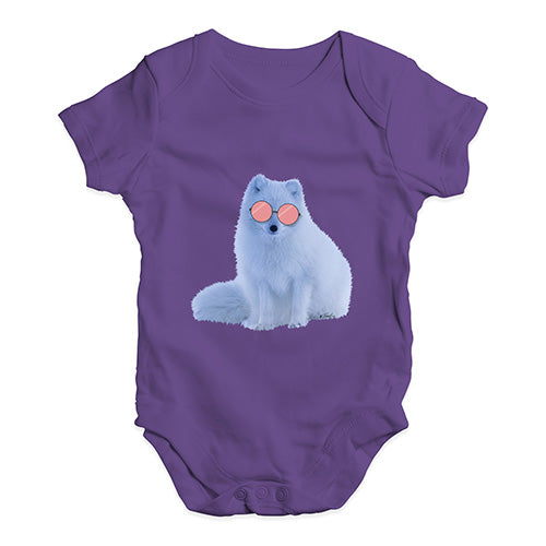 Snow Fox Glasses Baby Unisex Baby Grow Bodysuit