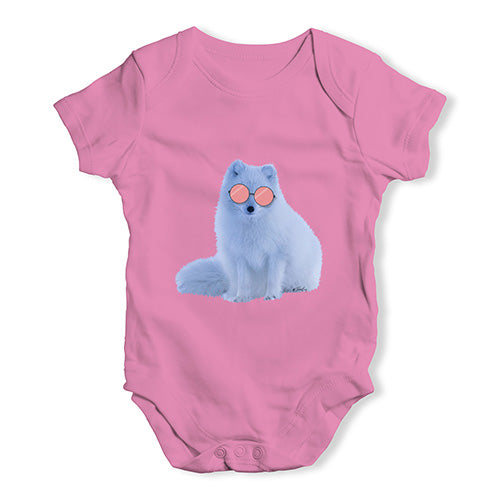 Snow Fox Glasses Baby Unisex Baby Grow Bodysuit