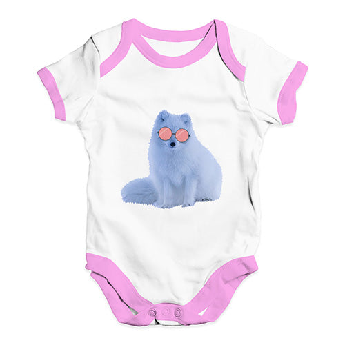 Snow Fox Glasses Baby Unisex Baby Grow Bodysuit