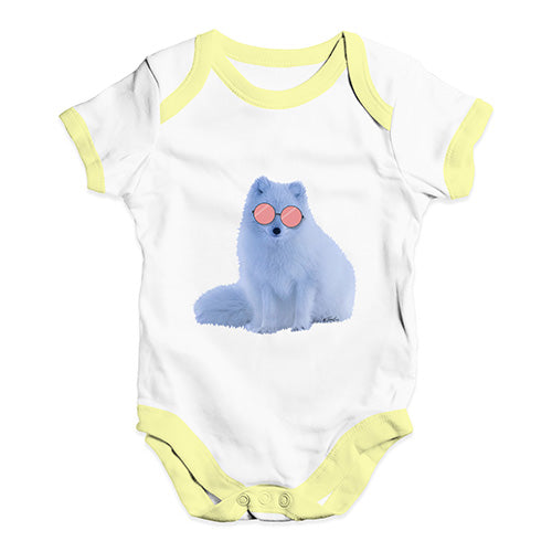 Snow Fox Glasses Baby Unisex Baby Grow Bodysuit