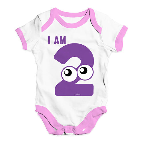 I Am Two Baby Unisex Baby Grow Bodysuit