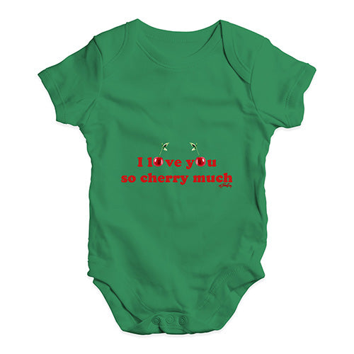 I Love You Cherry Much Baby Unisex Baby Grow Bodysuit