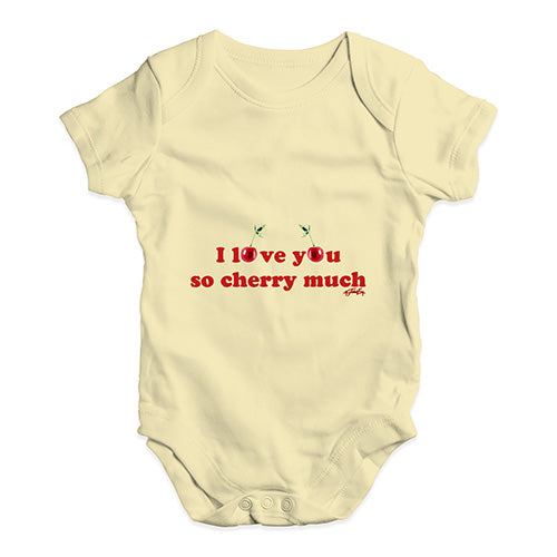 I Love You Cherry Much Baby Unisex Baby Grow Bodysuit