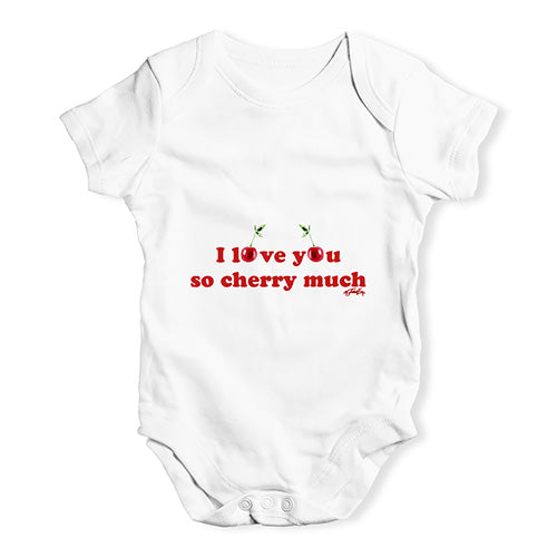 I Love You Cherry Much Baby Unisex Baby Grow Bodysuit