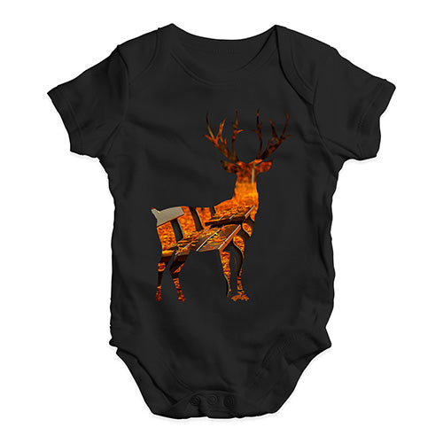 Autumn Deer Silhouette Baby Unisex Baby Grow Bodysuit