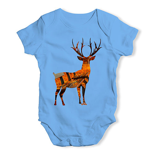 Autumn Deer Silhouette Baby Unisex Baby Grow Bodysuit