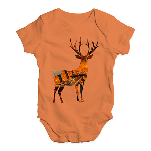 Autumn Deer Silhouette Baby Unisex Baby Grow Bodysuit