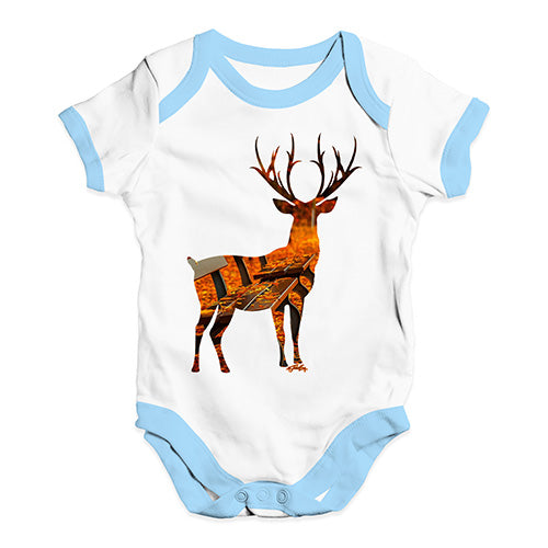 Autumn Deer Silhouette Baby Unisex Baby Grow Bodysuit