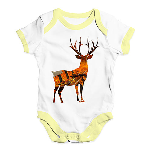 Autumn Deer Silhouette Baby Unisex Baby Grow Bodysuit