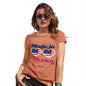 Funny T-Shirts For Women Made In 'Merica Women's T-Shirt Large Orange