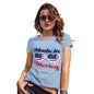 Womens T-Shirt Funny Geek Nerd Hilarious Joke Made In 'Merica Women's T-Shirt Large Sky Blue