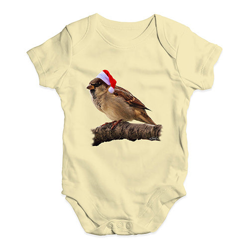 Christmas Bird Baby Unisex Baby Grow Bodysuit