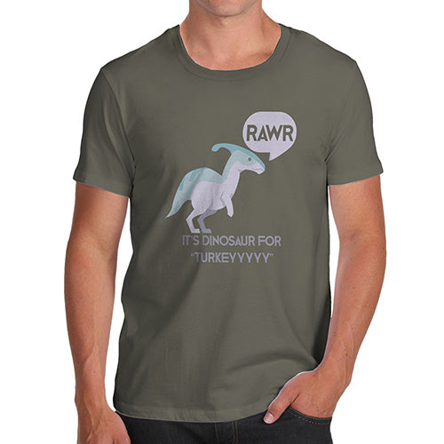 Dinosaur For Turkey Men's T-Shirt