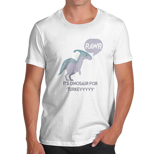 Dinosaur For Turkey Men's T-Shirt