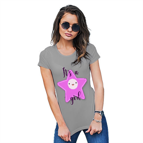 It's A Girl Star Women's T-Shirt 