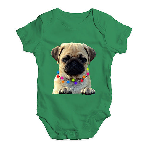 Pug In A Scarf Baby Unisex Baby Grow Bodysuit