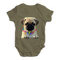 Pug In A Scarf Baby Unisex Baby Grow Bodysuit