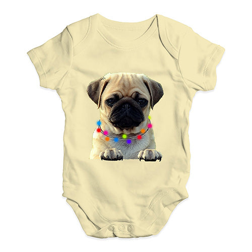 Pug In A Scarf Baby Unisex Baby Grow Bodysuit