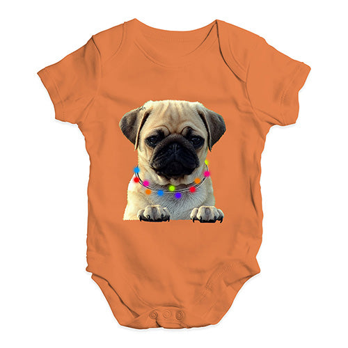 Pug In A Scarf Baby Unisex Baby Grow Bodysuit