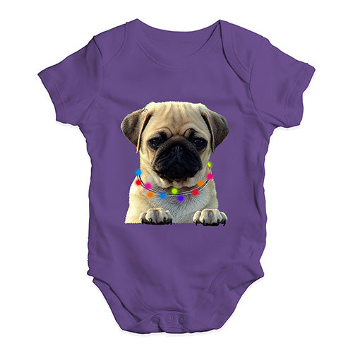 Pug In A Scarf Baby Unisex Baby Grow Bodysuit