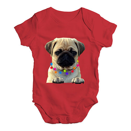 Pug In A Scarf Baby Unisex Baby Grow Bodysuit