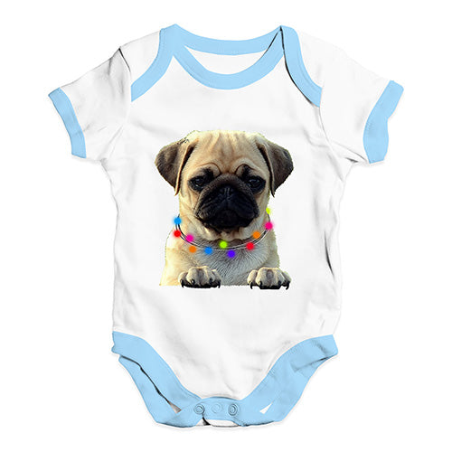 Pug In A Scarf Baby Unisex Baby Grow Bodysuit