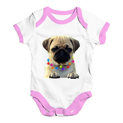 Pug In A Scarf Baby Unisex Baby Grow Bodysuit