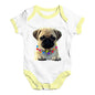 Pug In A Scarf Baby Unisex Baby Grow Bodysuit