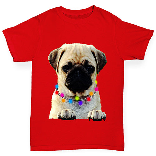 Pug In A Scarf Boy's T-Shirt