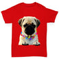 Pug In A Scarf Girl's T-Shirt 