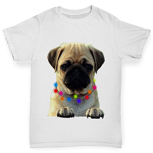 Pug In A Scarf Girl's T-Shirt 