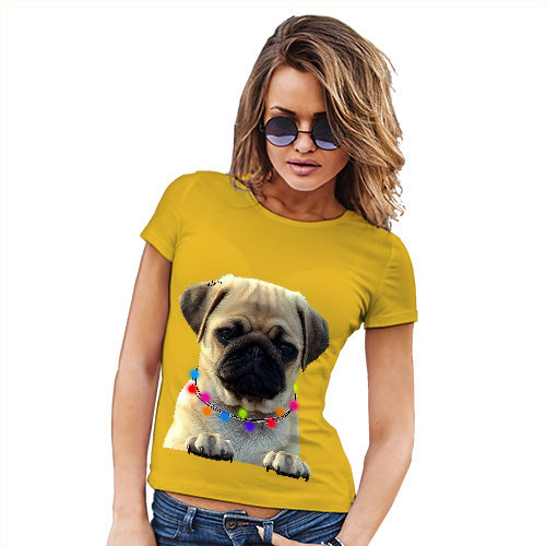 Pug In A Scarf Women's T-Shirt 