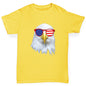 American Flag Sunglasses Eagle Boy's T-Shirt