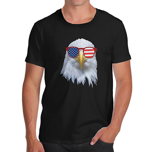 American Flag Sunglasses Eagle Men's T-Shirt