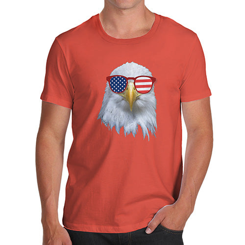 American Flag Sunglasses Eagle Men's T-Shirt