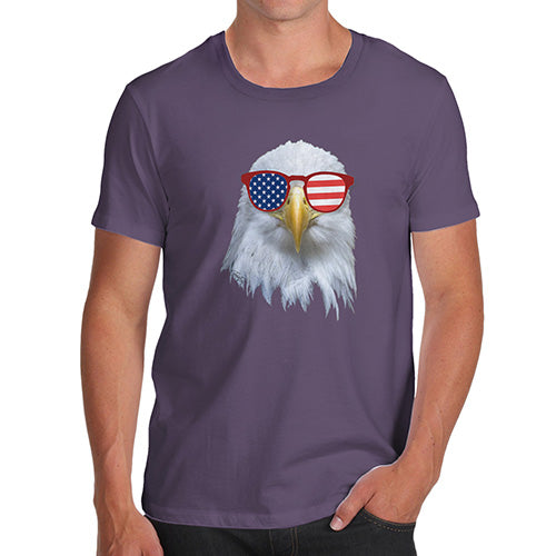 American Flag Sunglasses Eagle Men's T-Shirt