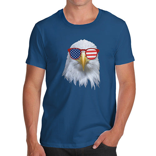 American Flag Sunglasses Eagle Men's T-Shirt