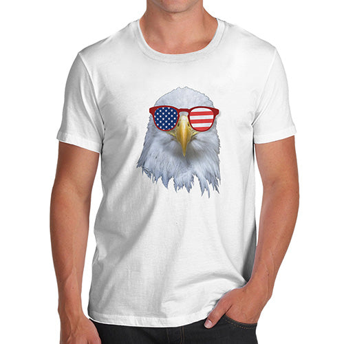 American Flag Sunglasses Eagle Men's T-Shirt